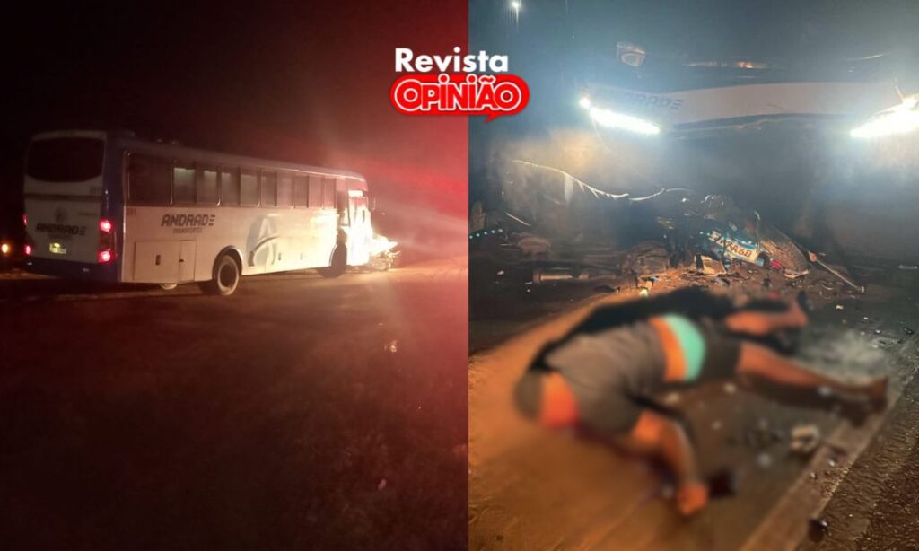 Atualização: Grave acidente entre moto e ônibus deixa jovem ferido na PI-113 1 acidente onibus 2