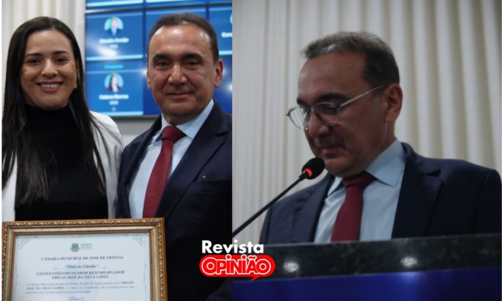 Desembargador Erivan Lopes recebe título de Cidadão Freitense em solenidade na Câmara Municipal 1 entrega cidadao 3