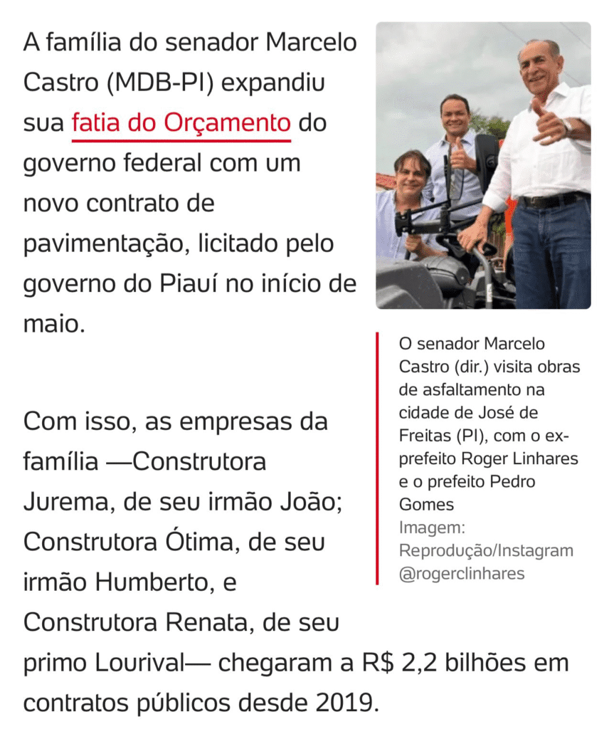 Prefeito e ex-prefeito de José de Freitas aparecem em reportagem nacional sobre uso de recursos do PAC 2 image 4