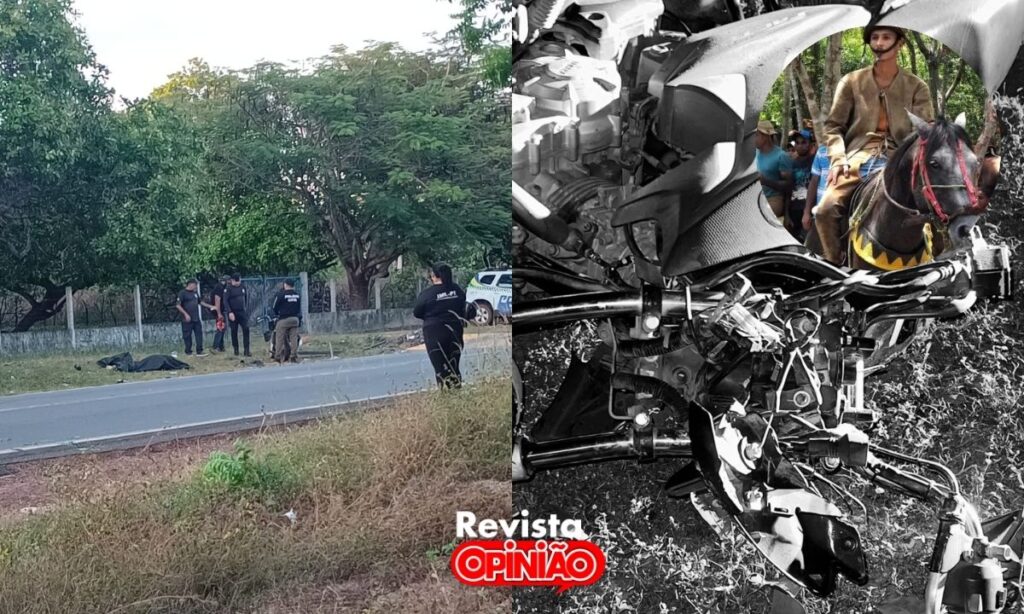 Acidente moto vaqueiro