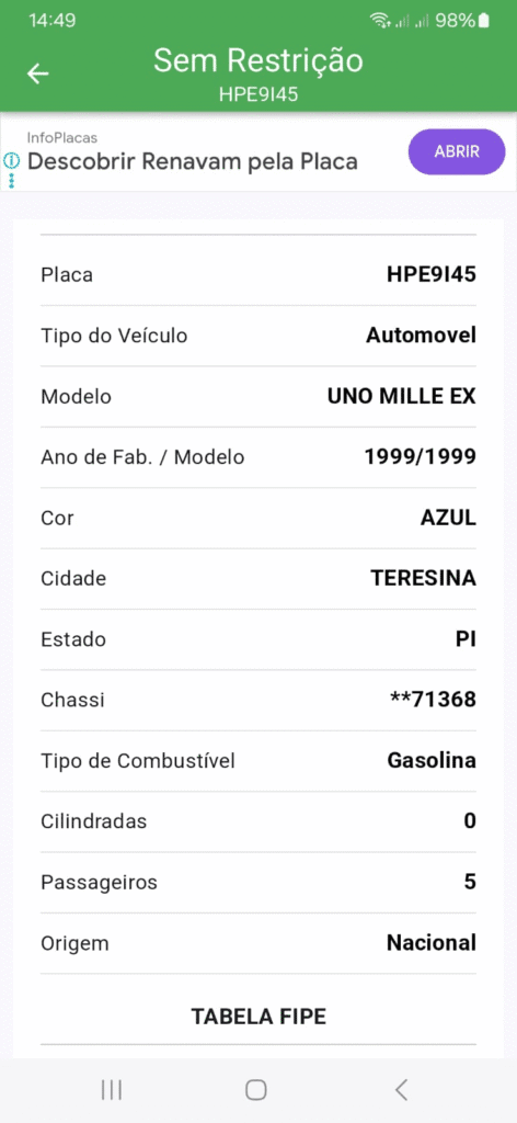 Veículo Fiat Uno furtado em José de Freitas é anunciado para venda na internet e polícia investiga o caso 2 image 6