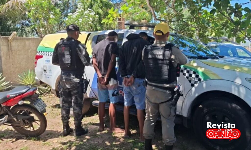 Dupla é presa com pistola calibre .40 durante blitz na PI-113 em José de Freitas 2 Blitz prente 2