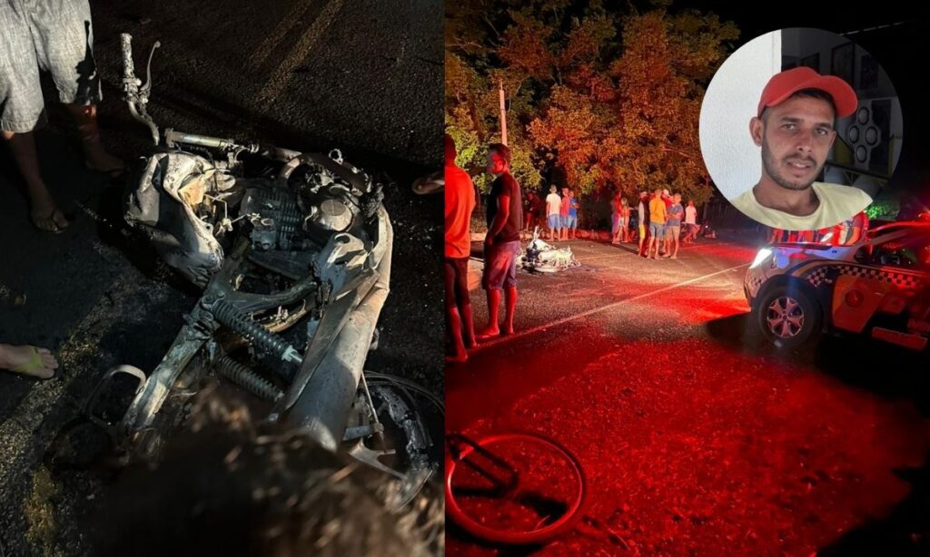 CAÇAMBA EM ALTA VELOCIDADE MATA MOTOQUEIRO NA ZONA RURAL EM JOSÉ DE FREITAS Cacamba mata motociclista em Jose de Freitas