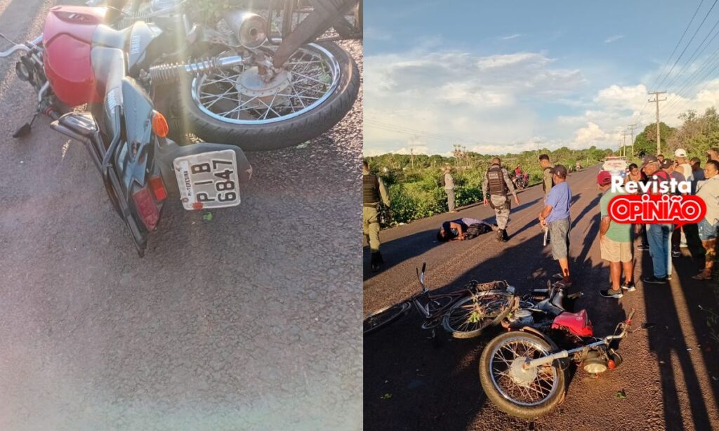 Acidente moto e bicicleta 2