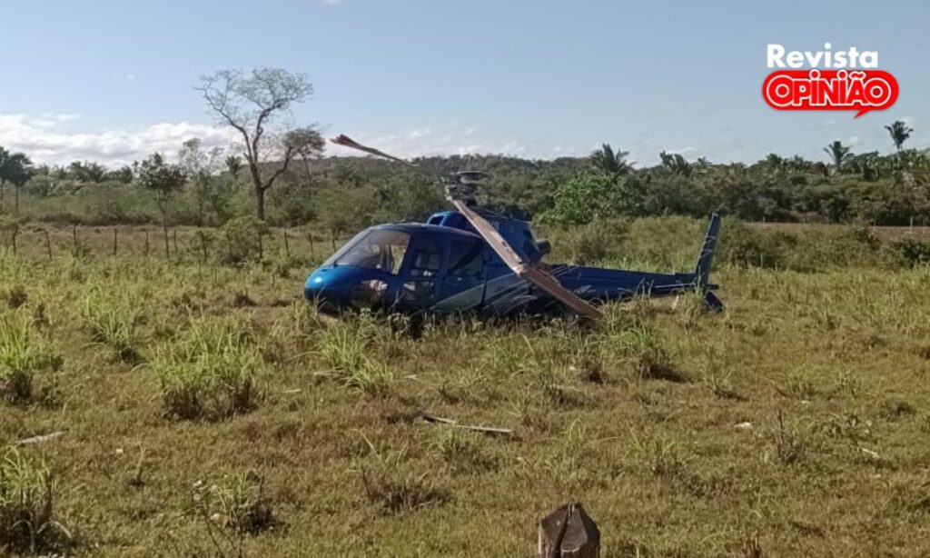 Helicóptero cai em quintal de residência na zona rural de José de Freitas 1 Capa Noticia 1 1