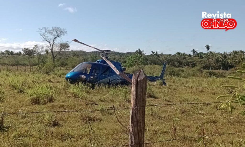 Helicóptero cai em quintal de residência na zona rural de José de Freitas Capa Noticia 1